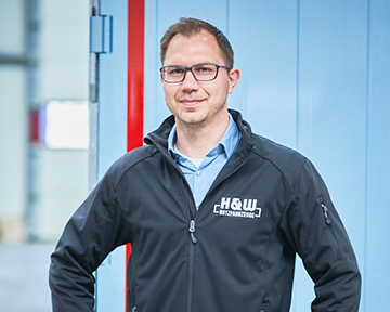 Steffen Scharffe, Geschäftsführer bei H&W Nutzfahrzeuge im Westmünsterland.